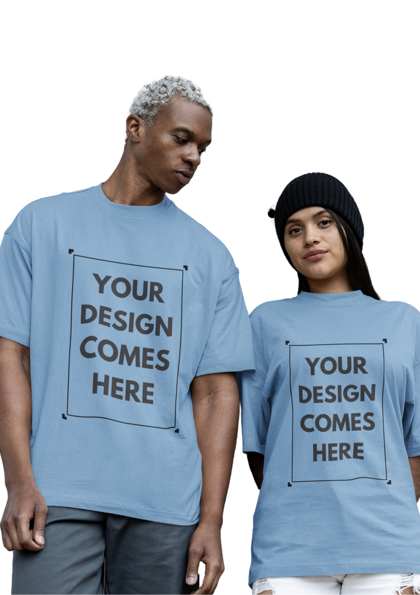 Customized Oversized Tee | Front Print | Premium Cotton