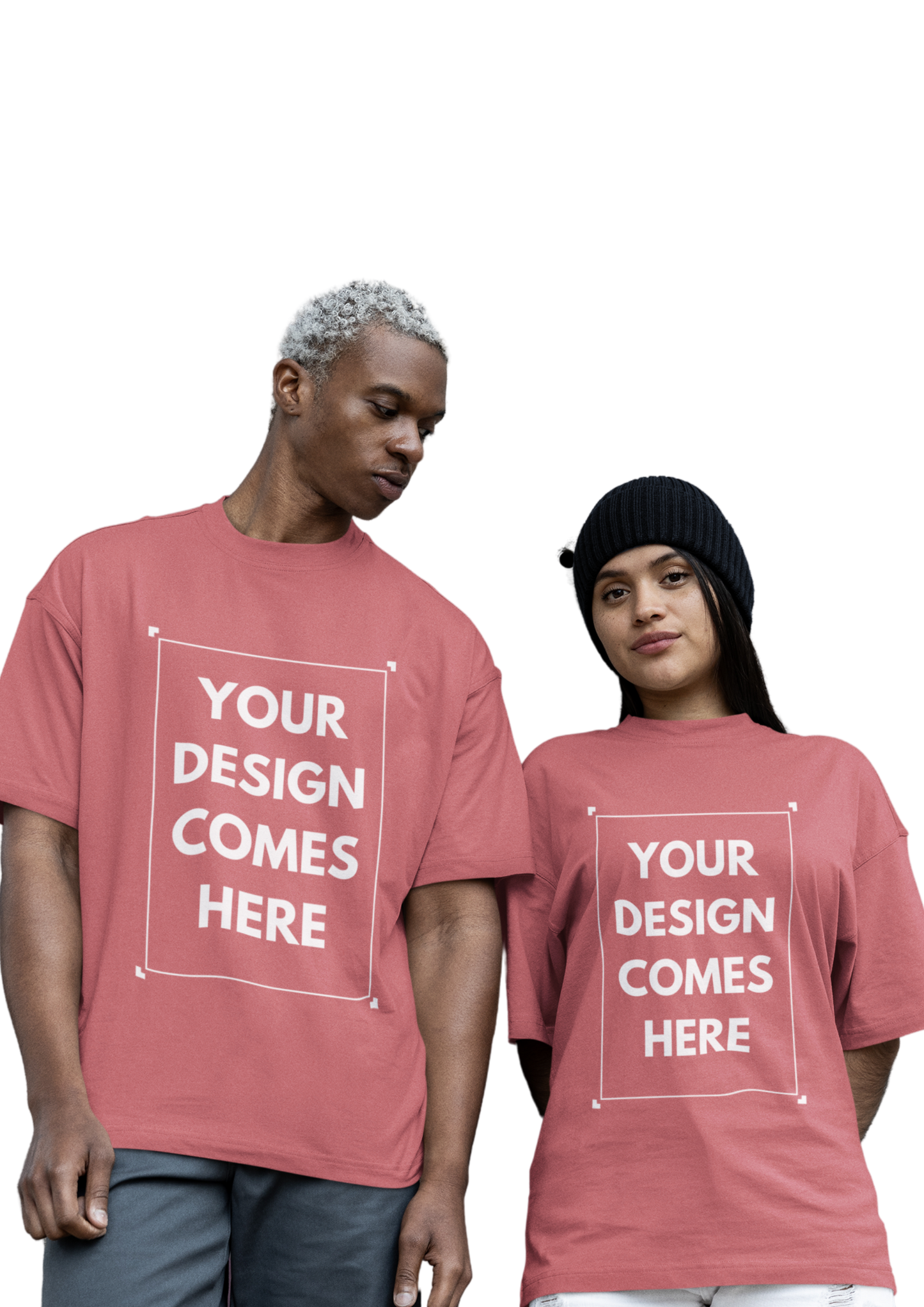 Customized Oversized Tee | Front Print | Premium Cotton