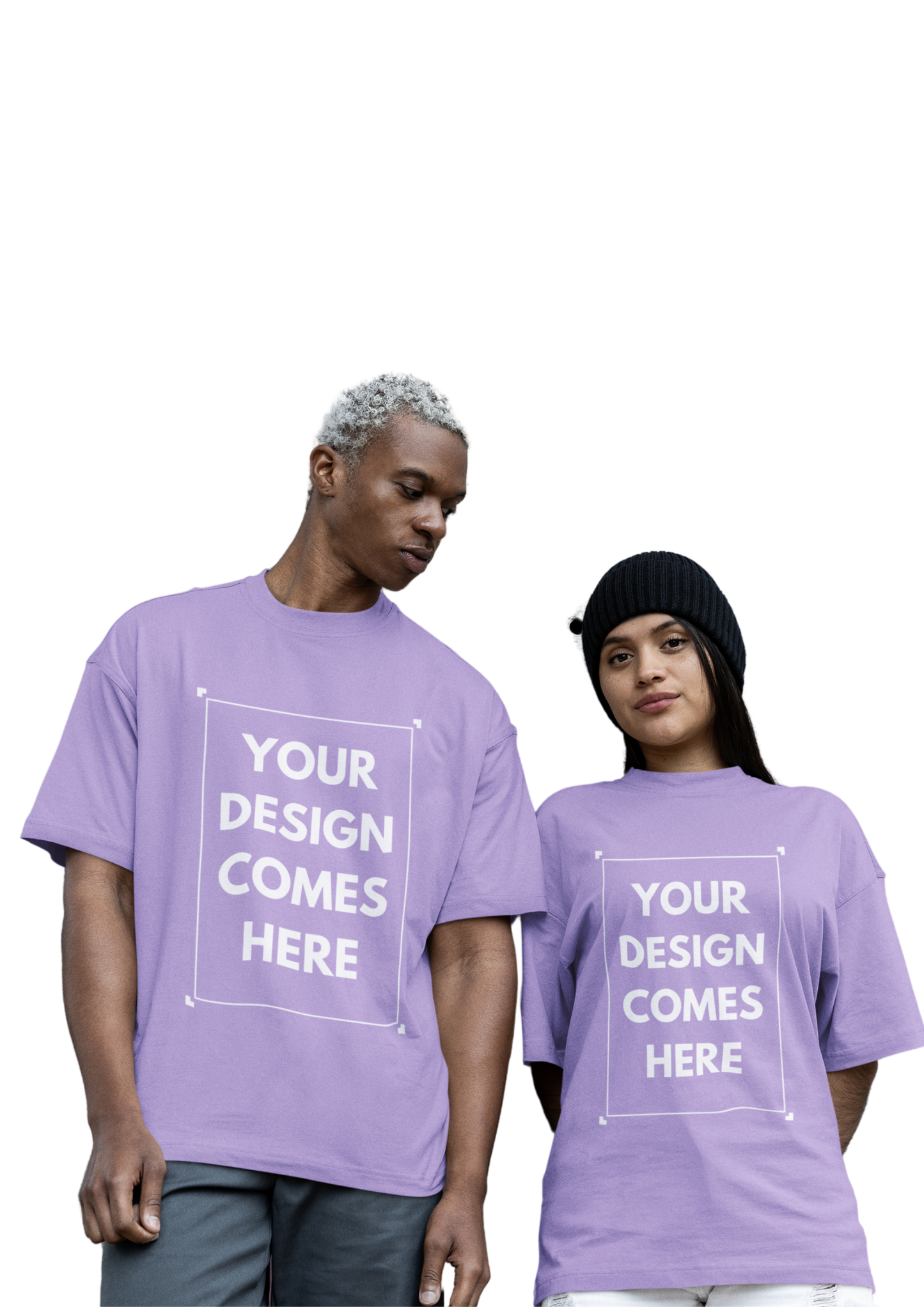 Customized Oversized Tee | Front Print | Premium Cotton