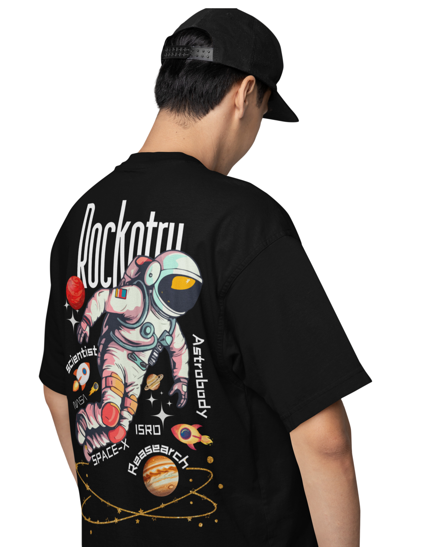 Rocketry Adventure | Vibeify Unisex Oversized T-Shirt - Premium 100% Cotton Relaxed Fit