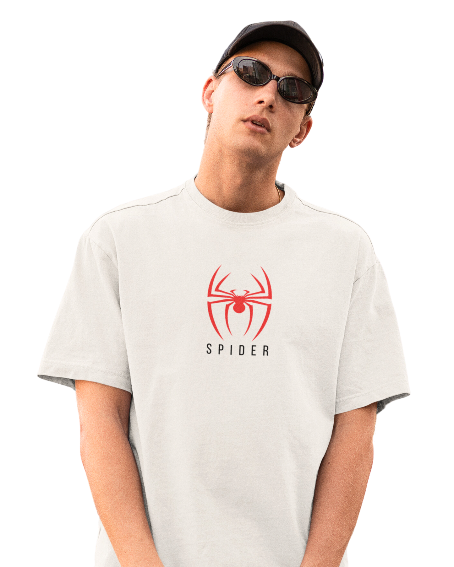 Spider | Vibeify Unisex Oversized T-Shirt - Soft 100% Cotton Relaxed Fit Tee