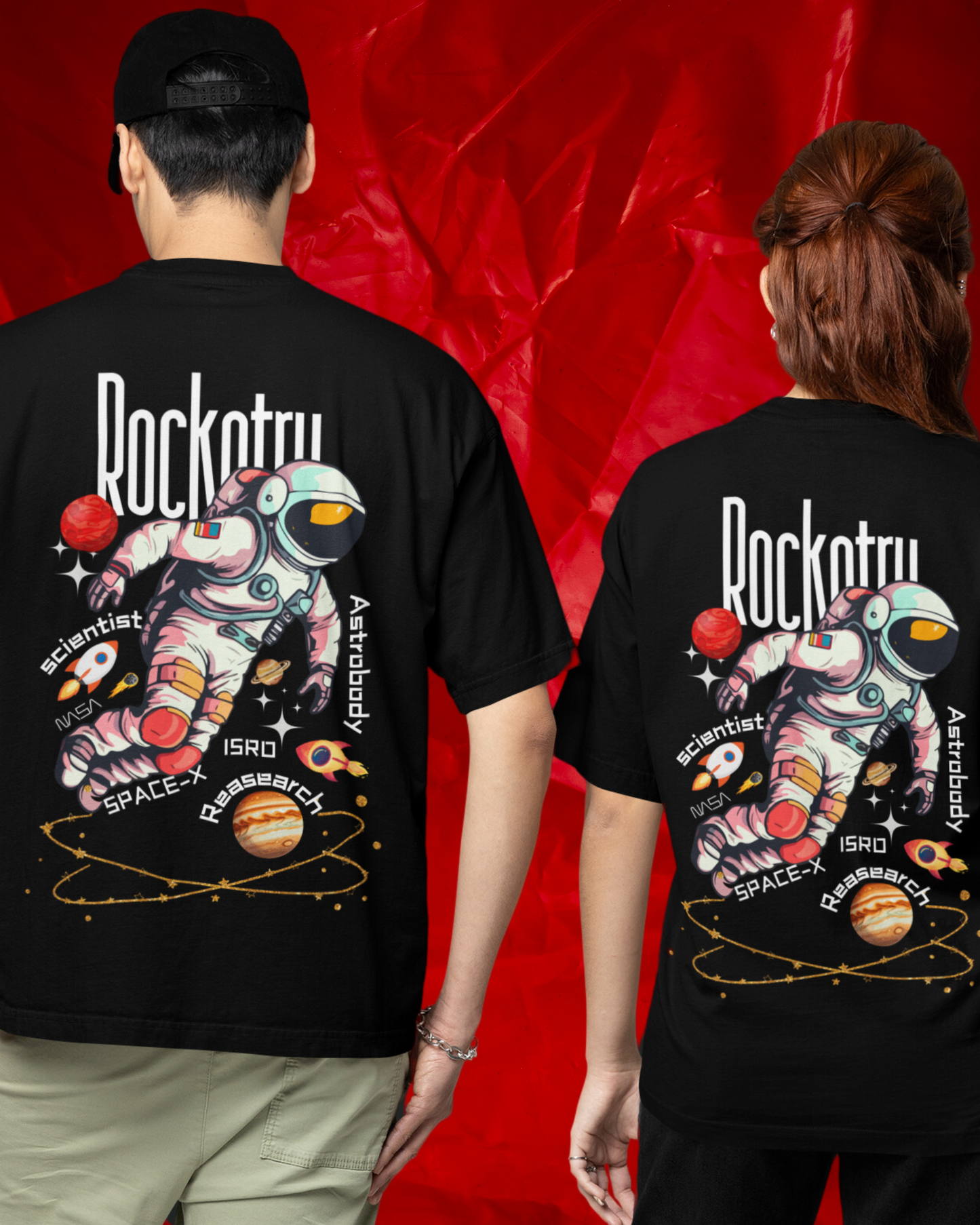 Rocketry Adventure | Vibeify Unisex Oversized T-Shirt - Premium 100% Cotton Relaxed Fit