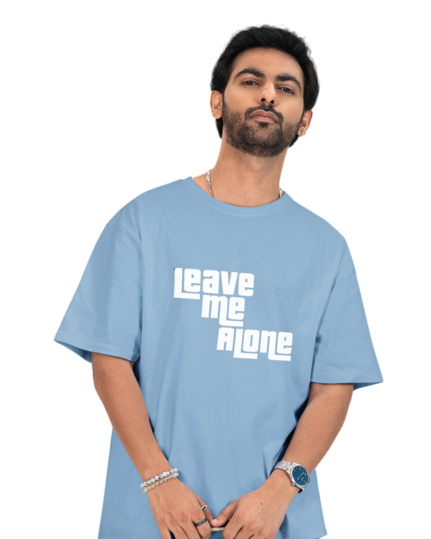 Premium Unisex Oversized T-Shirt – Leave Me Alone Statement GTA Edition