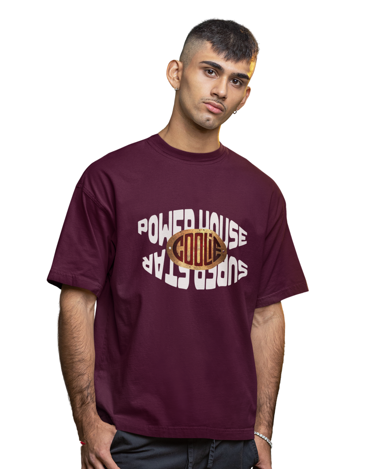 Coolie Powerhouse Oversized Unisex T-Shirt – Rajinikanth Tribute | Vibeify® Official