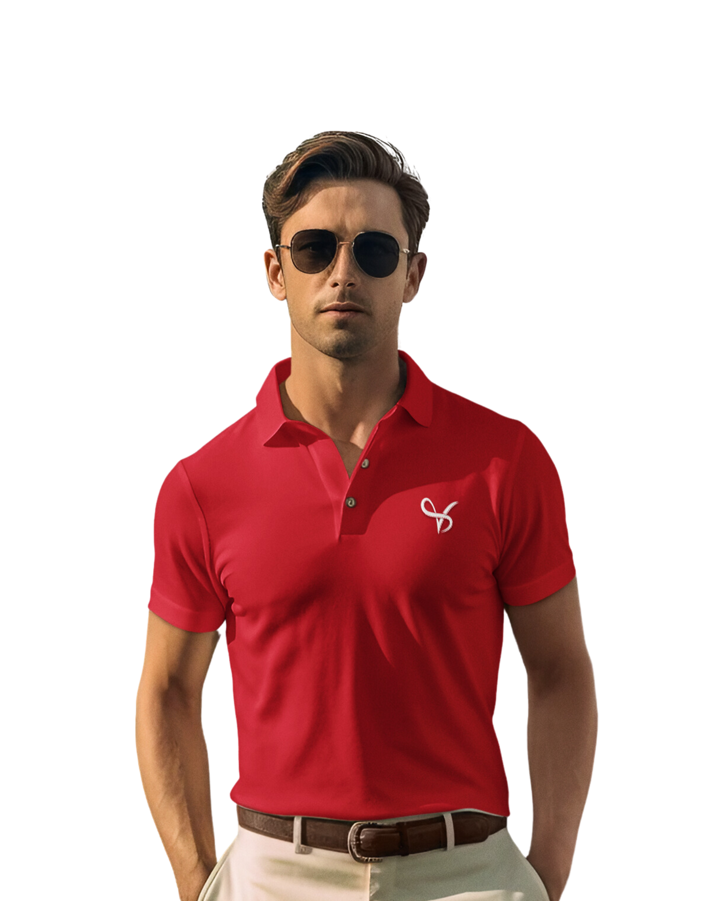 Vibeify Prestige Polo Luxe Edition | Red | Soft 100% combed cotton regular fit