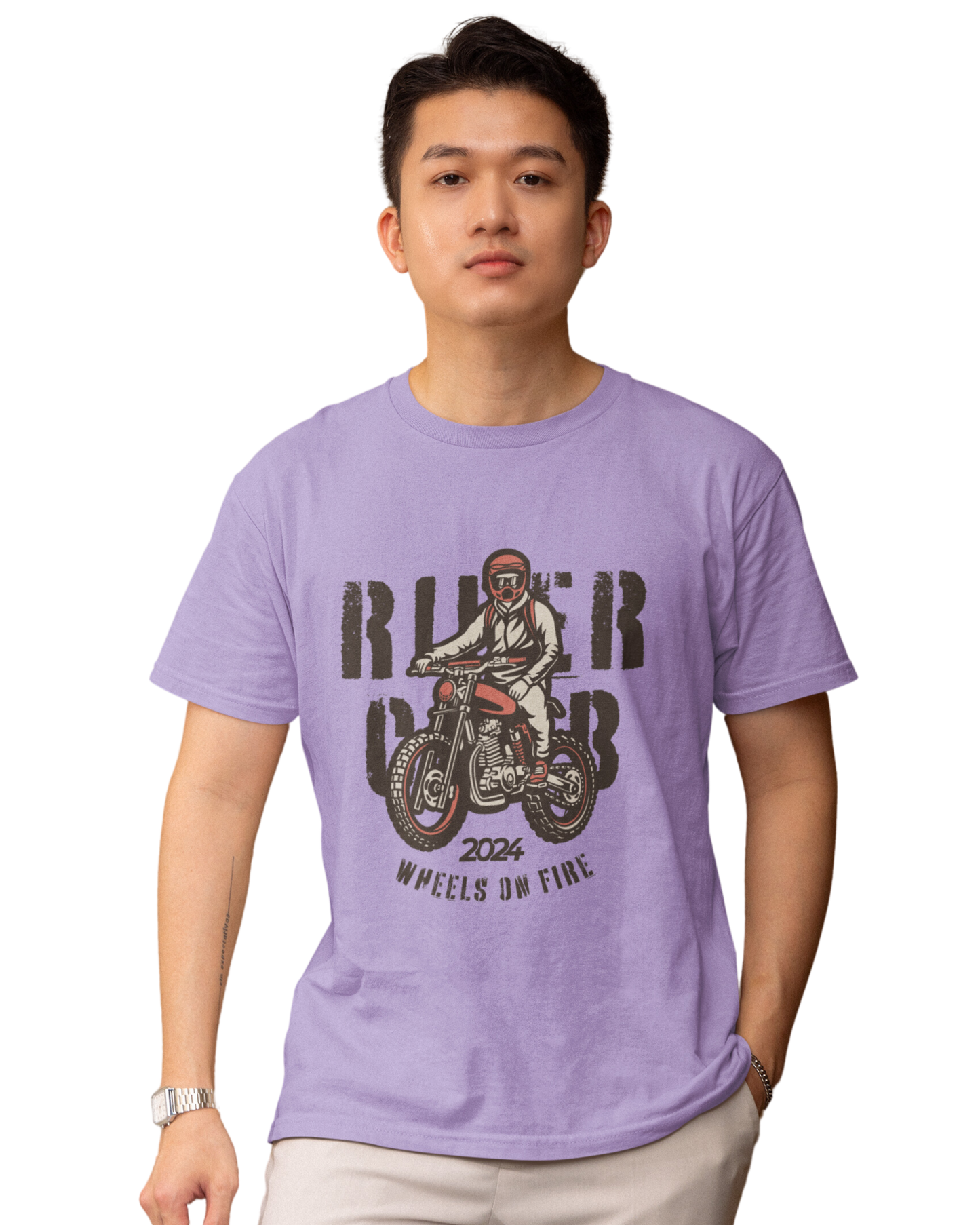 RIDERS CLUB | Vibeify Regular Fit Men's T-Shirt – Premium 100% Cotton