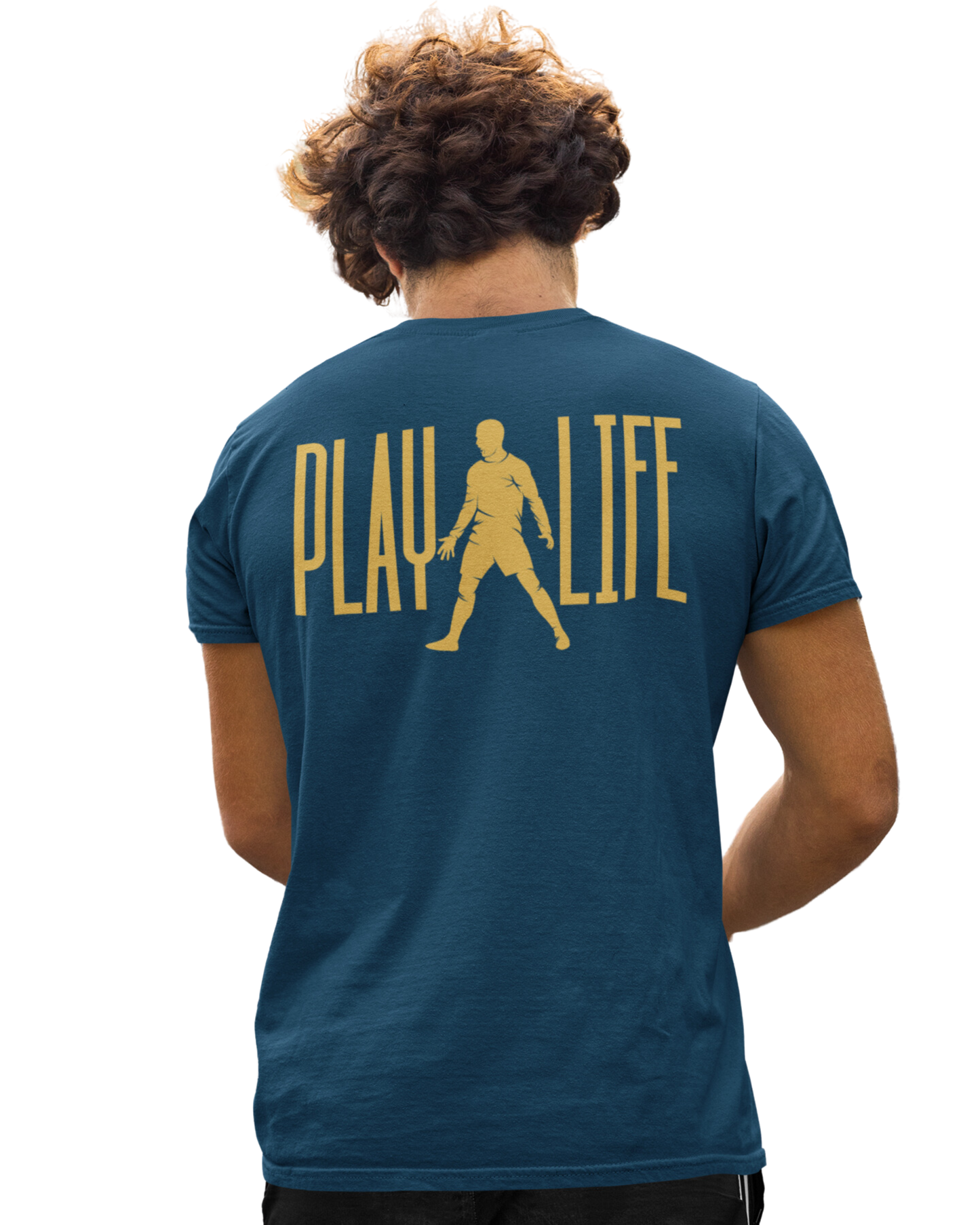Play 4 Life | Vibeify Regular Fit Men's T-Shirt – Premium 100% Cotton