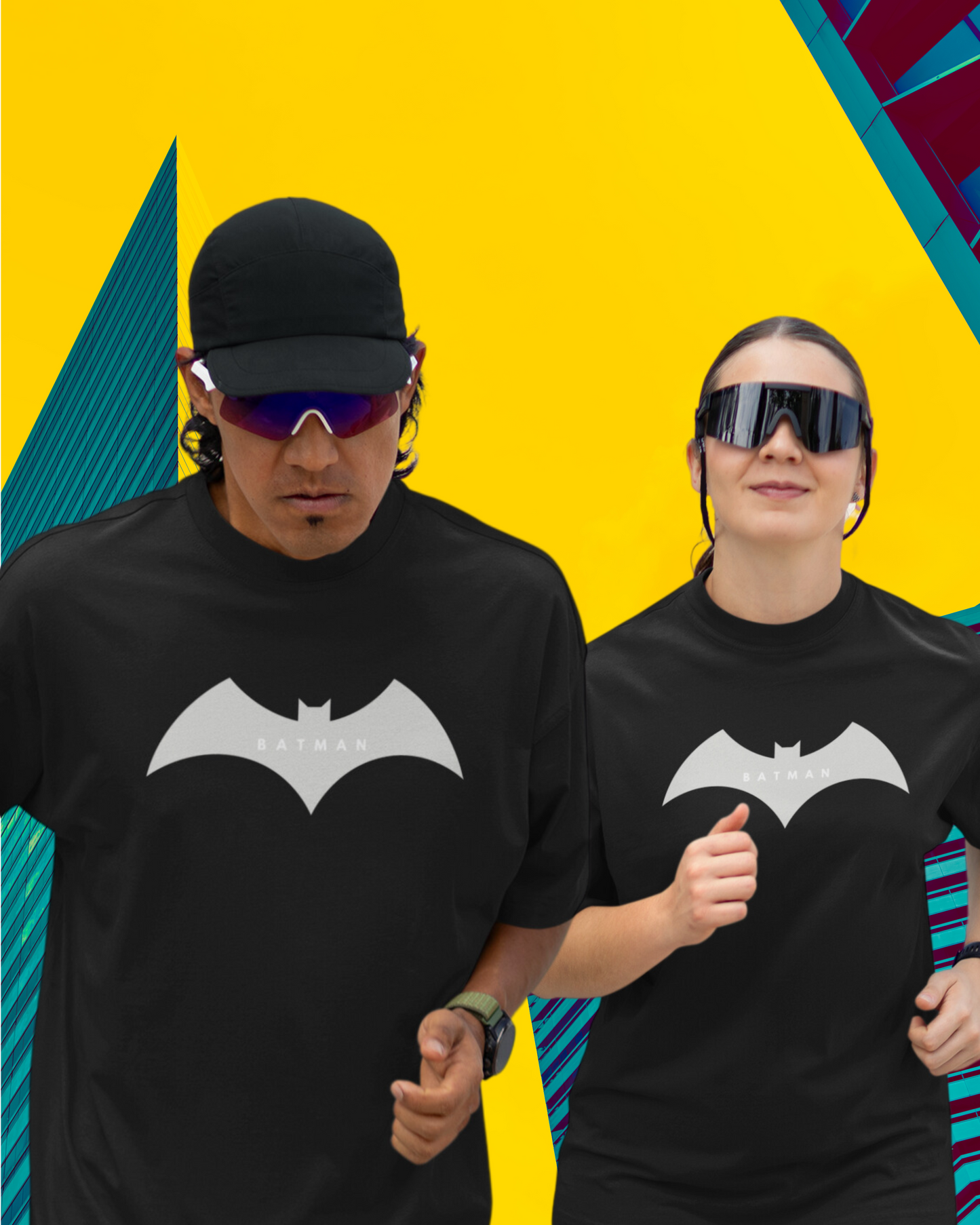 Batman & Joker | Vibeify Unisex Oversized T-Shirt - Soft 100% Cotton Relaxed Fit Tee