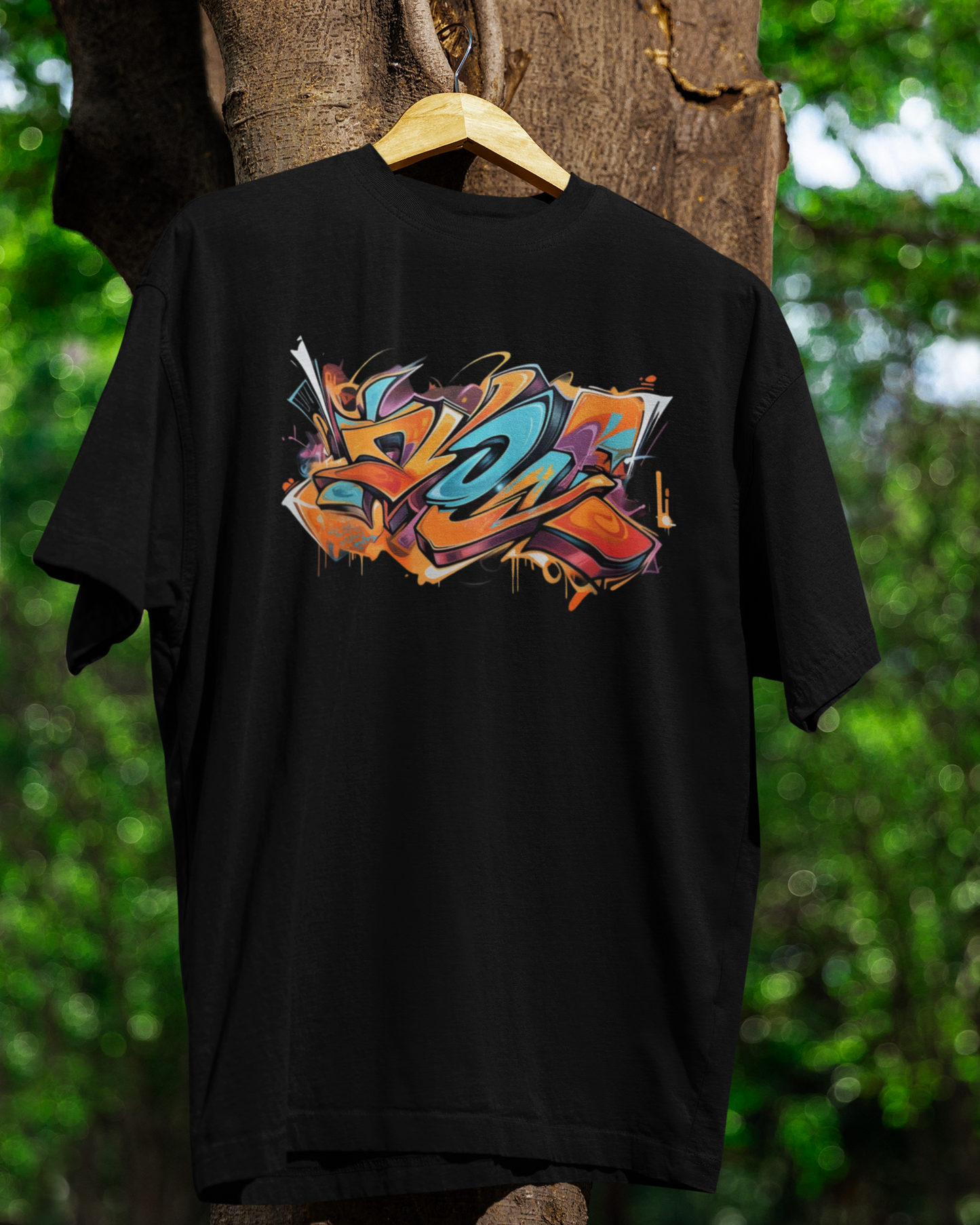 Premium Graffiti Oversized T-Shirt – Urban Vibe Edition