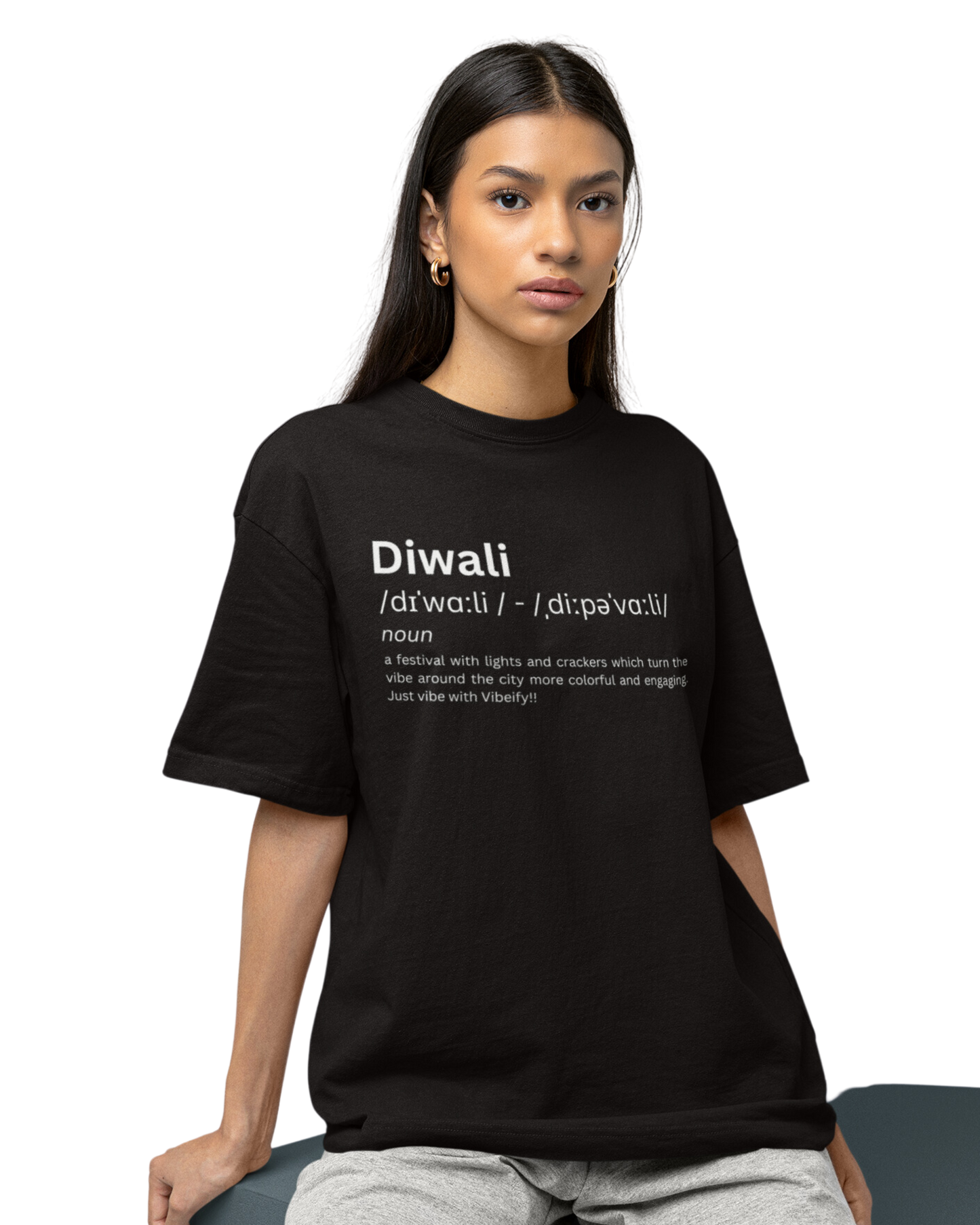 Diwali Oversized Unisex T-shirt | Premium Cotton and Design