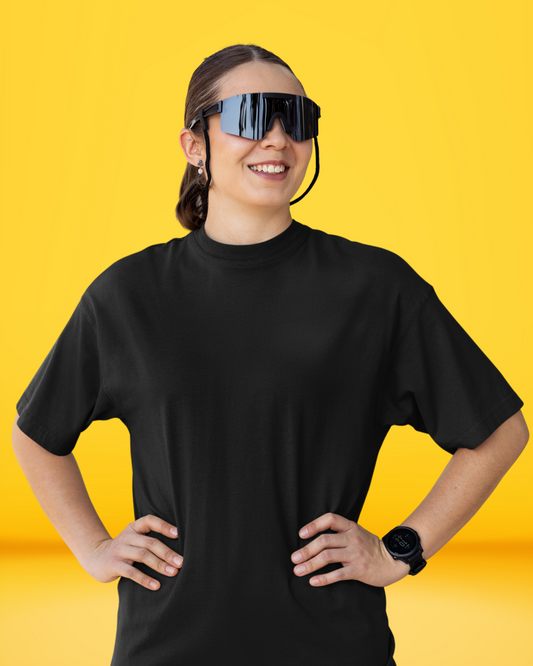 SOLID Plain | Vibeify Unisex Oversized T-Shirt - Soft 100% Cotton Relaxed Fit Tee