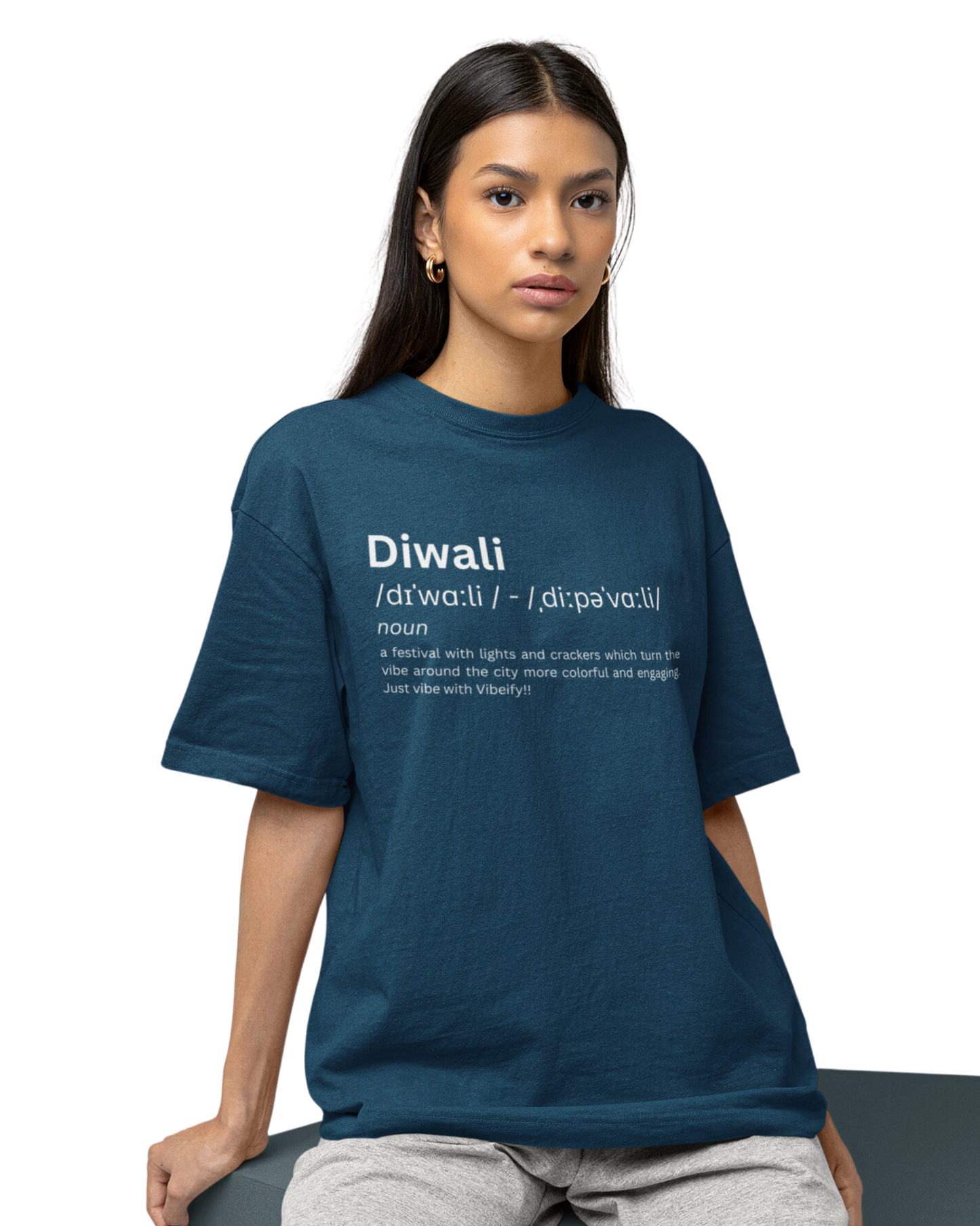 Diwali Oversized Unisex T-shirt | Premium Cotton and Design