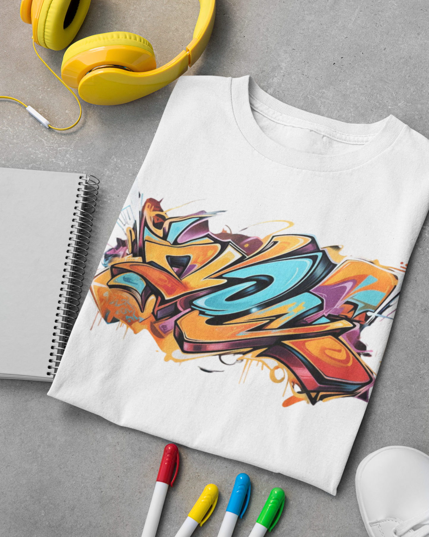 Premium Graffiti Oversized T-Shirt – Urban Vibe Edition