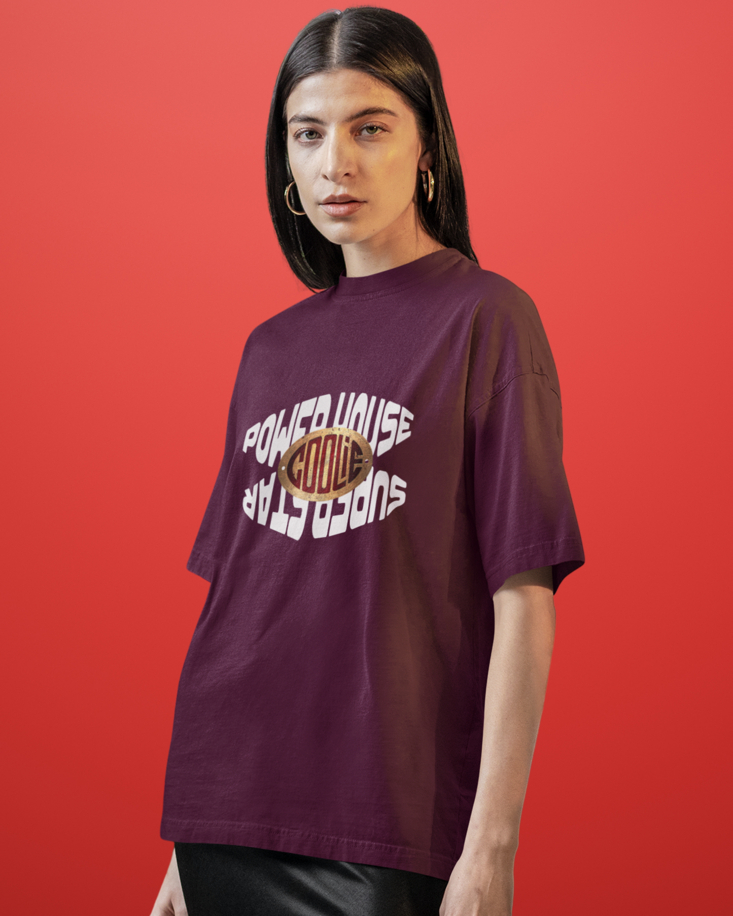 Coolie Powerhouse Oversized Unisex T-Shirt – Rajinikanth Tribute | Vibeify® Official