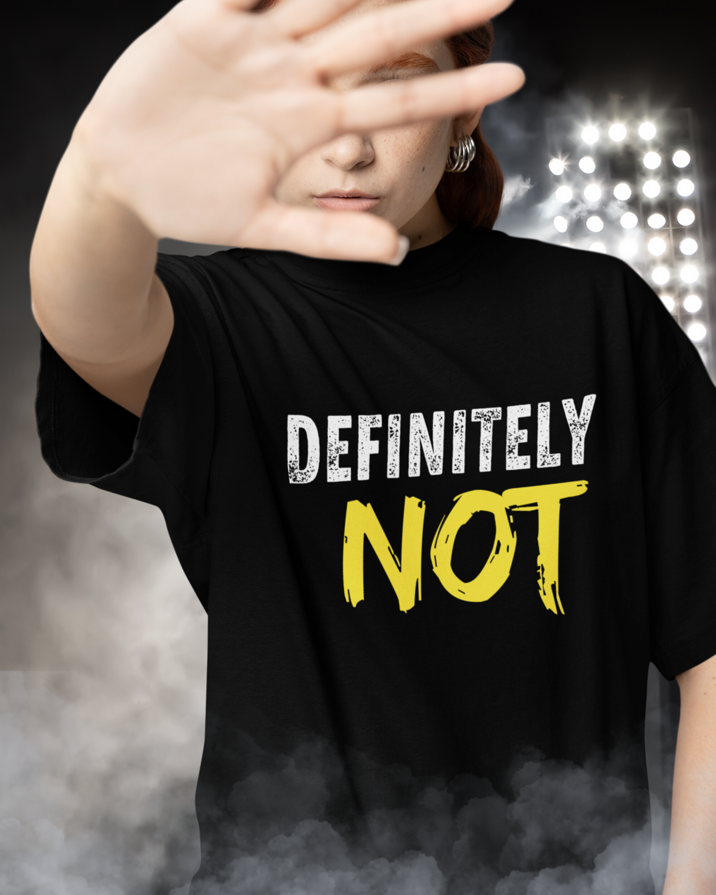 Definitely Not | Vibeify Unisex Premium Oversized T-Shirt