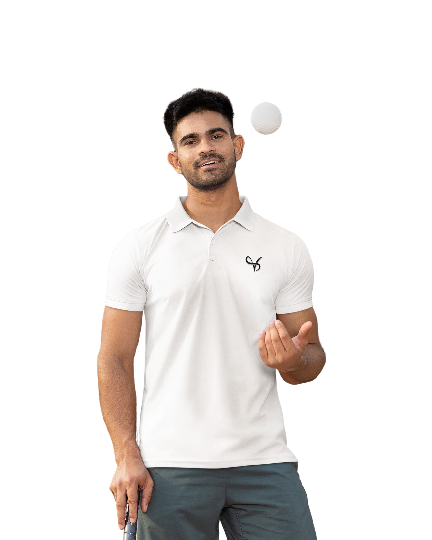 Vibeify Prestige Polo Luxe Edition | White | Soft 100% combed cotton regular fit