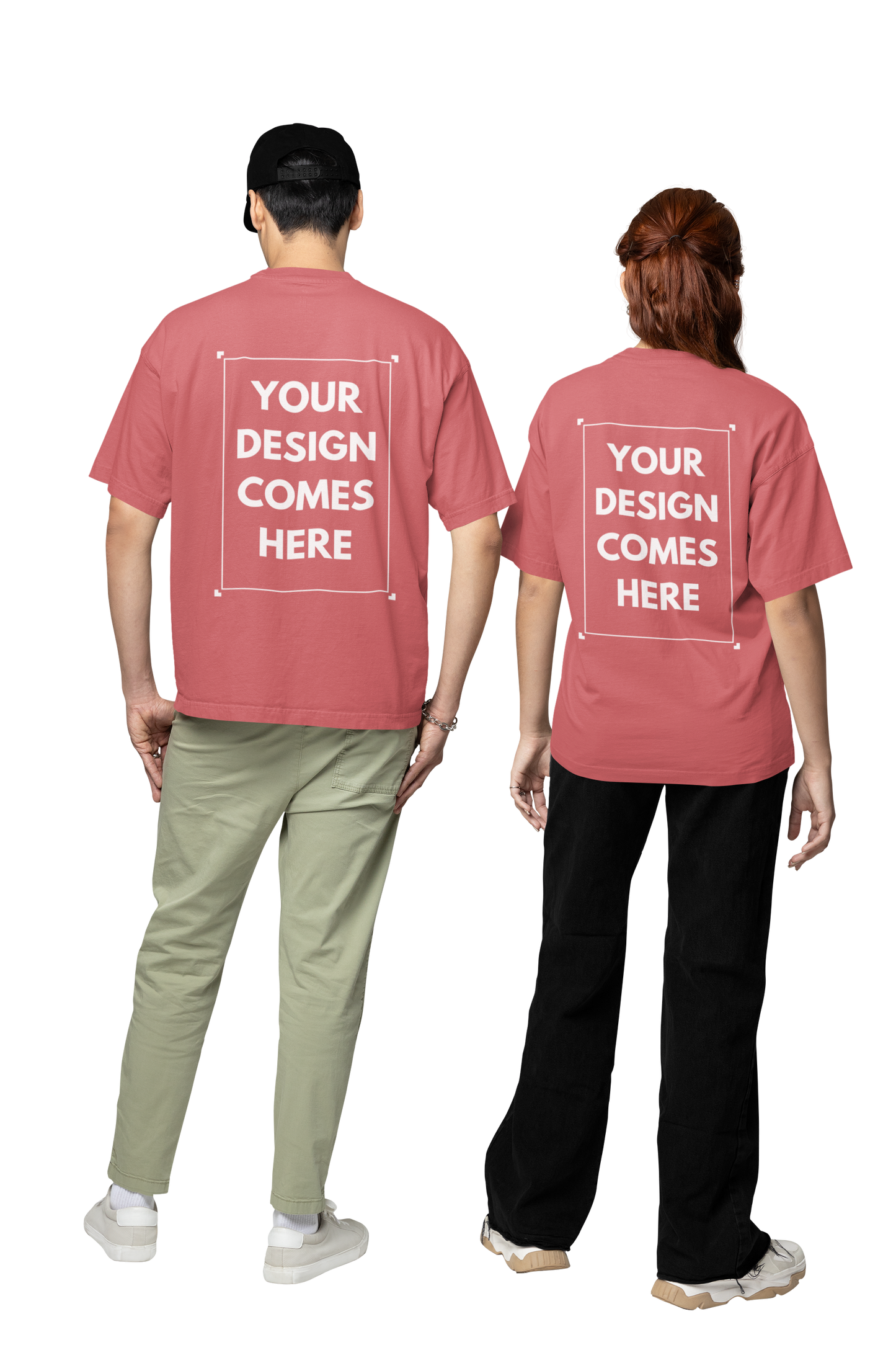 Customized Oversized Tee | Front & Back Print | Premium Cotton