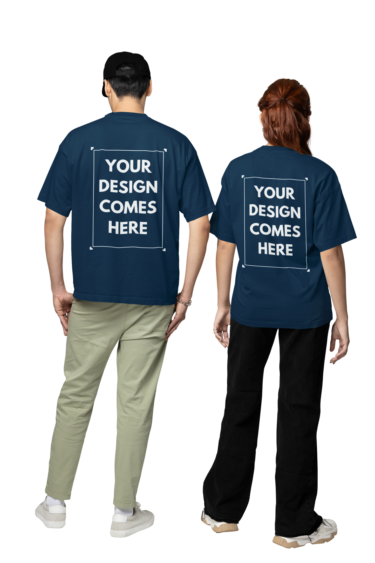 Customized Oversized Tee | Front & Back Print | Premium Cotton
