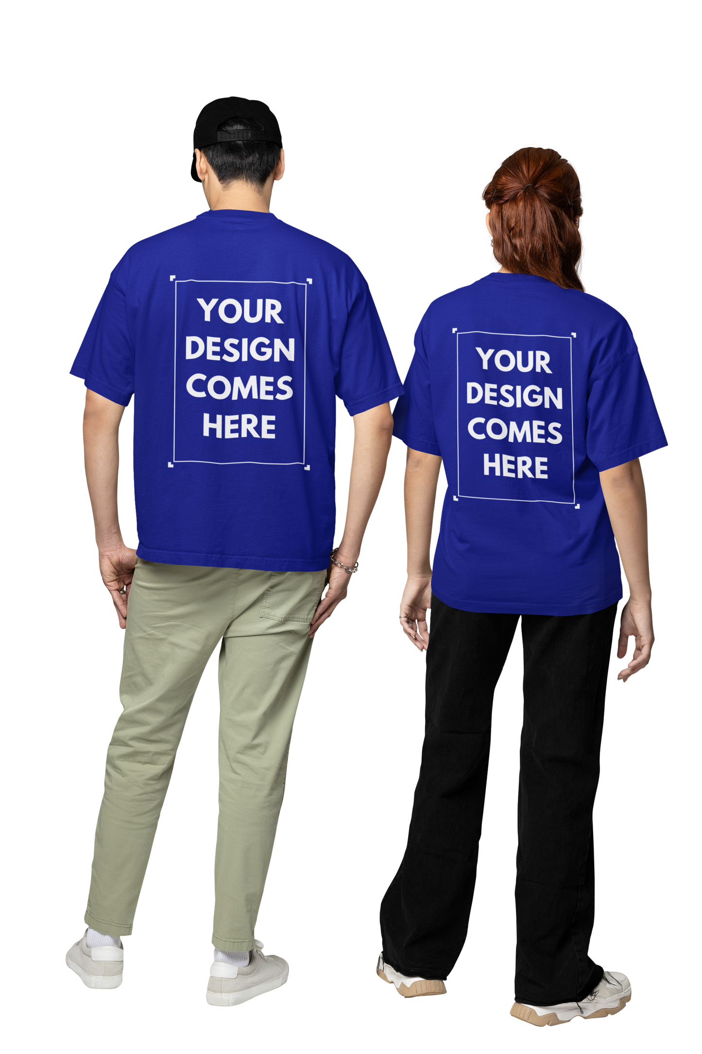 Customized Oversized Tee | Front & Back Print | Premium Cotton