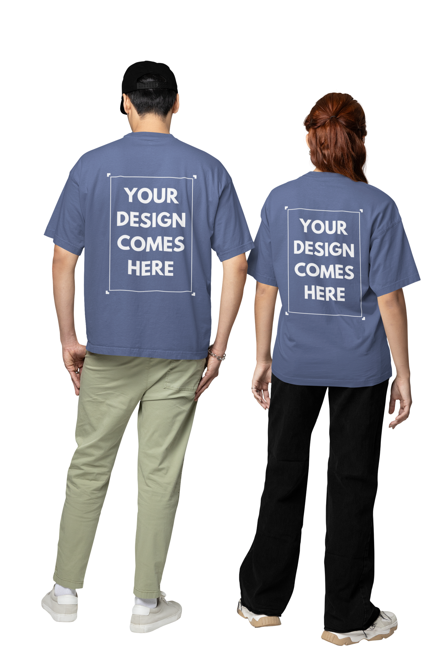 Customized Oversized Tee | Front & Back Print | Premium Cotton