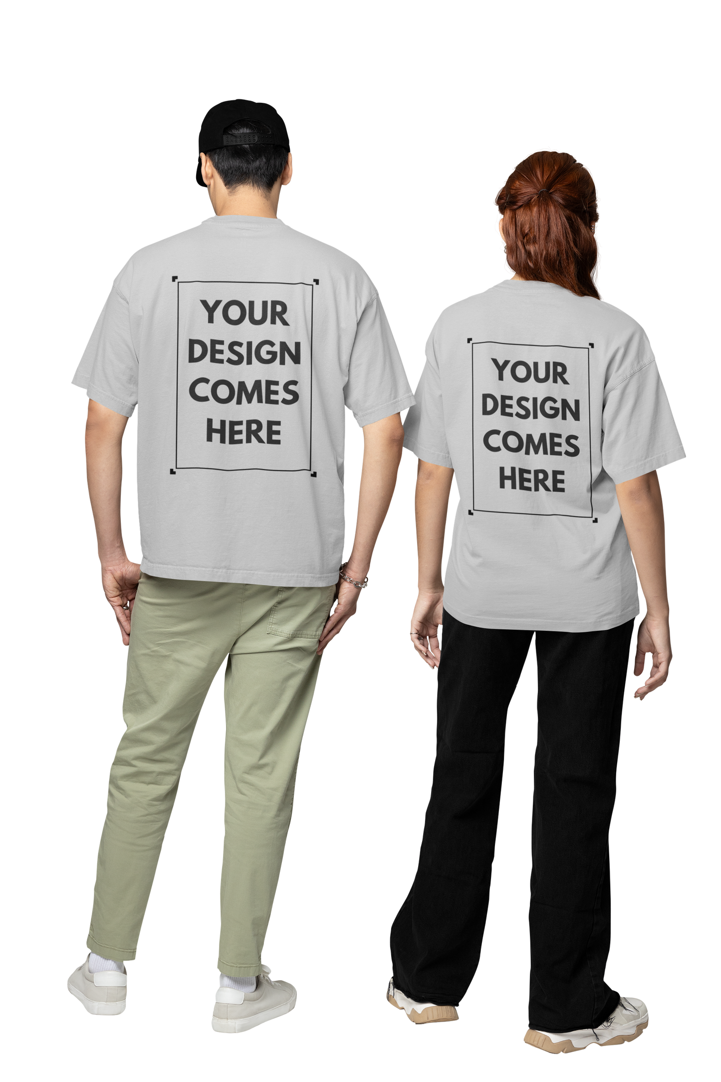 Customized Oversized Tee | Front & Back Print | Premium Cotton