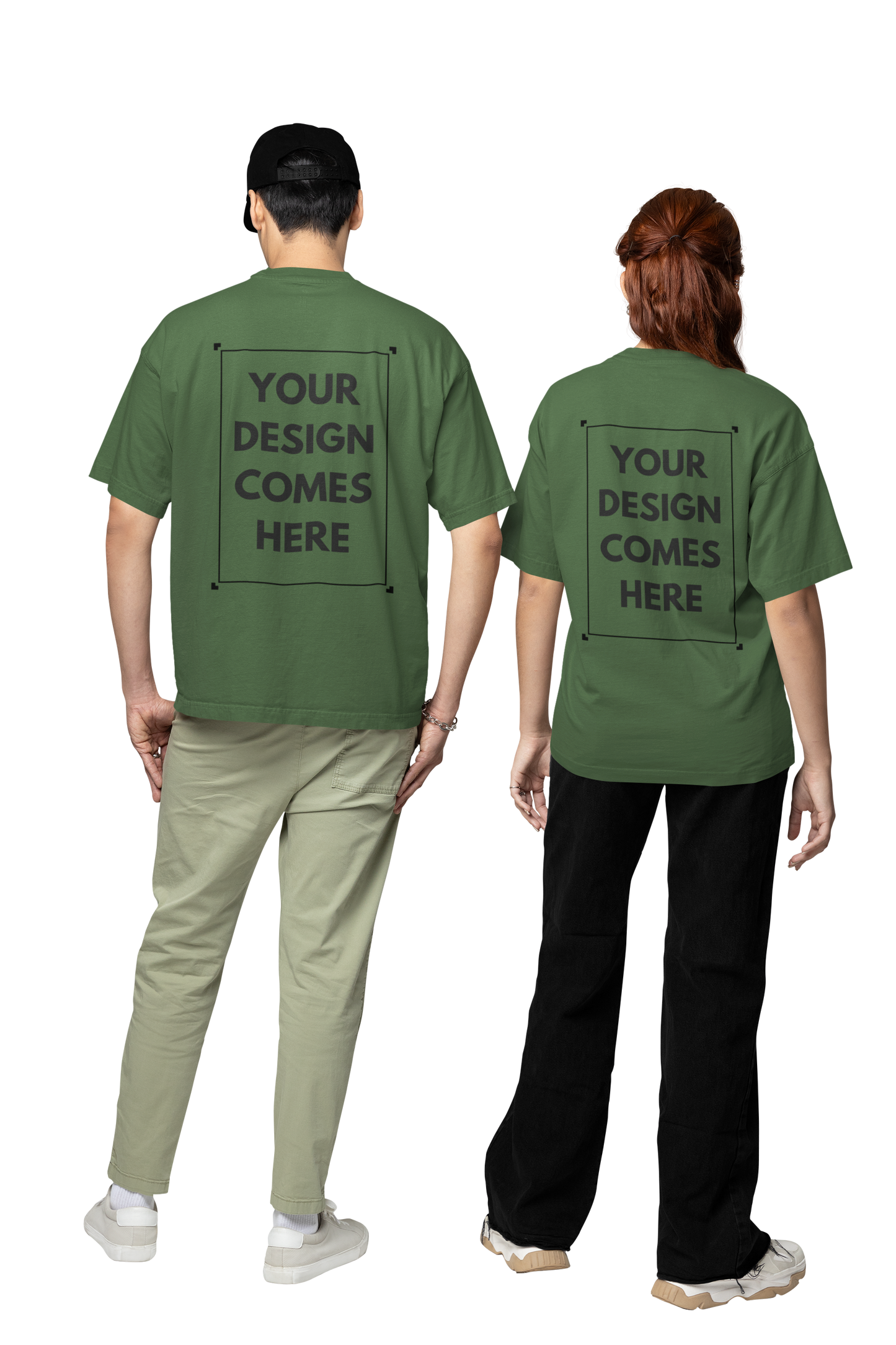 Customized Oversized Tee | Front & Back Print | Premium Cotton