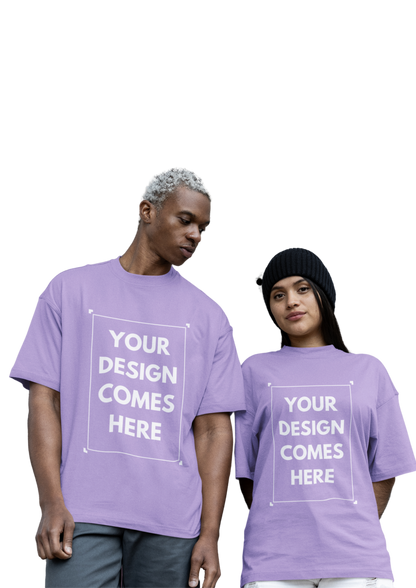 Customized Oversized Tee | Front & Back Print | Premium Cotton