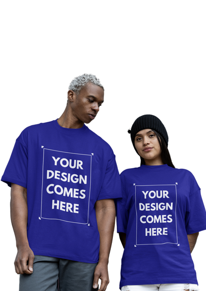 Customized Oversized Tee | Front & Back Print | Premium Cotton