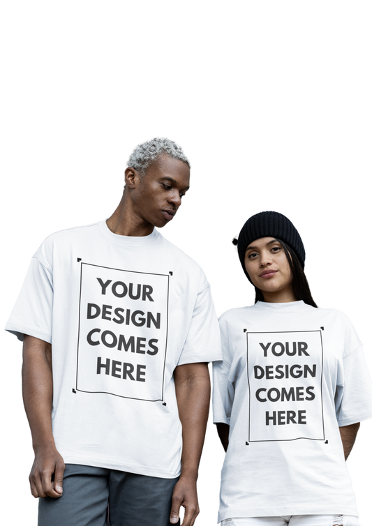 Customized Oversized Tee | Front Print |  Premium Cotton