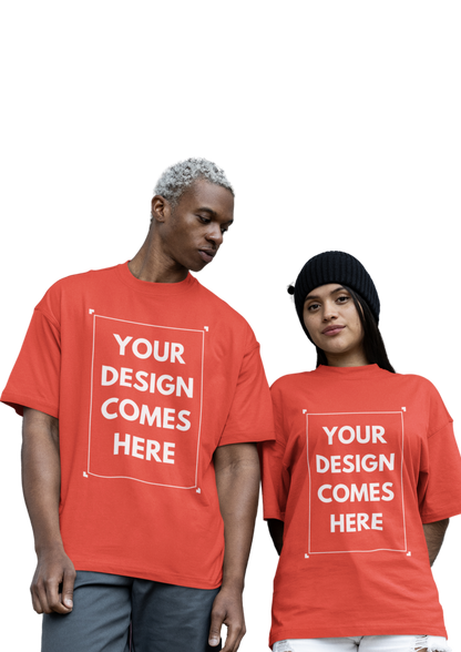 Customized Oversized Tee | Front & Back Print | Premium Cotton