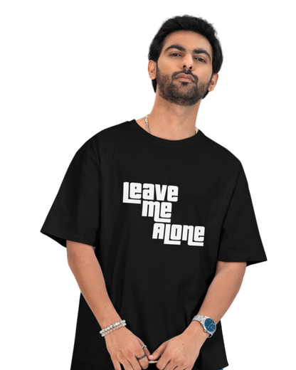 Premium Unisex Oversized T-Shirt – Leave Me Alone Statement GTA Edition