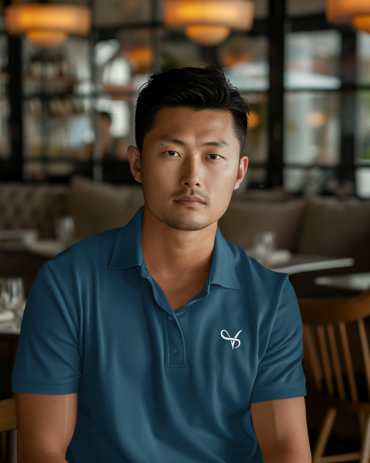 Vibeify Prestige Polo Luxe Edition | Navy Blue | Soft 100% combed cotton regular fit