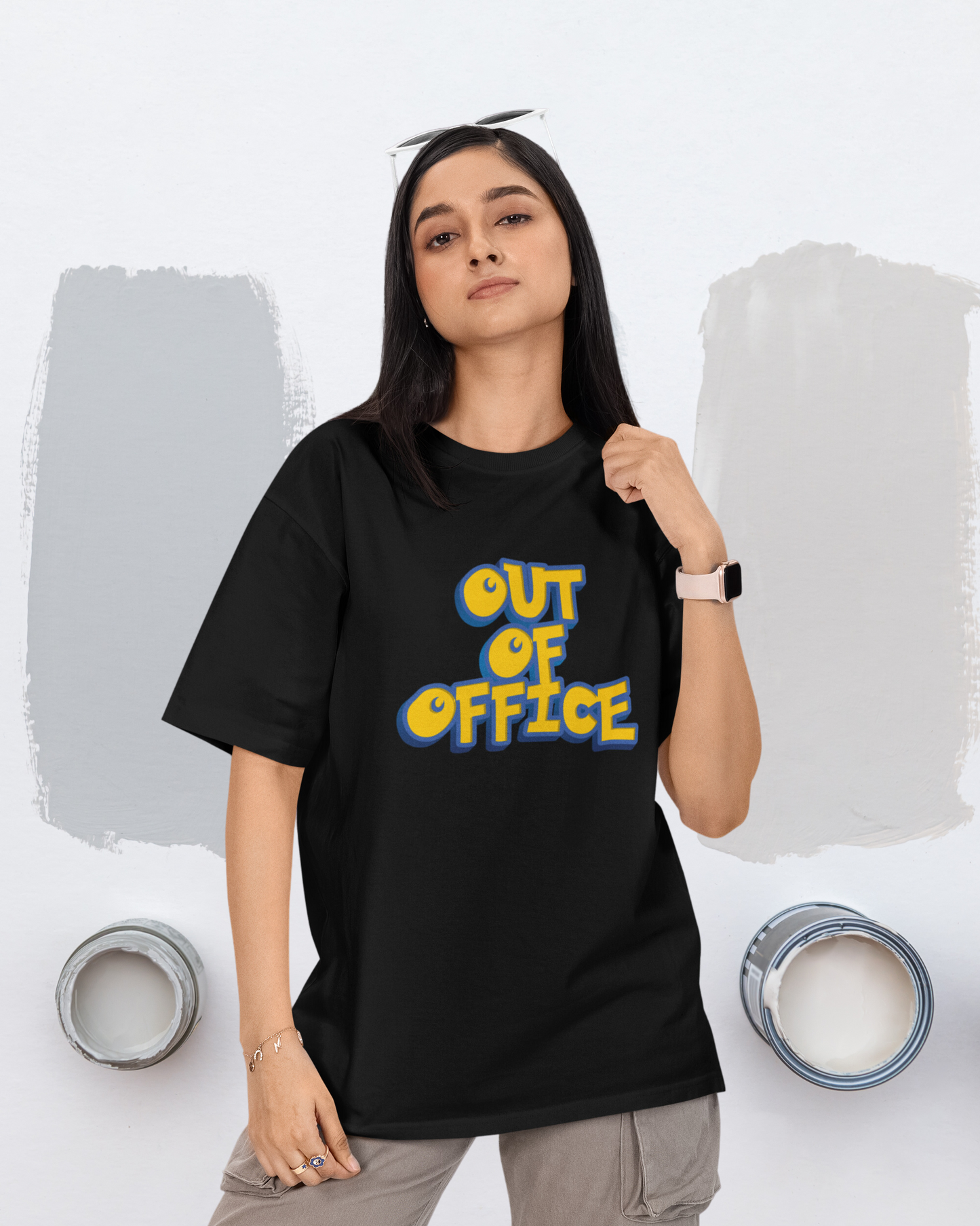 Vibeify Out of Office Premium Oversized T-shirt