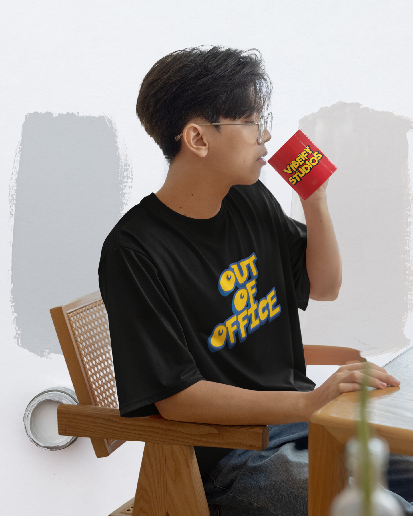 Vibeify Out of Office Premium Oversized T-shirt