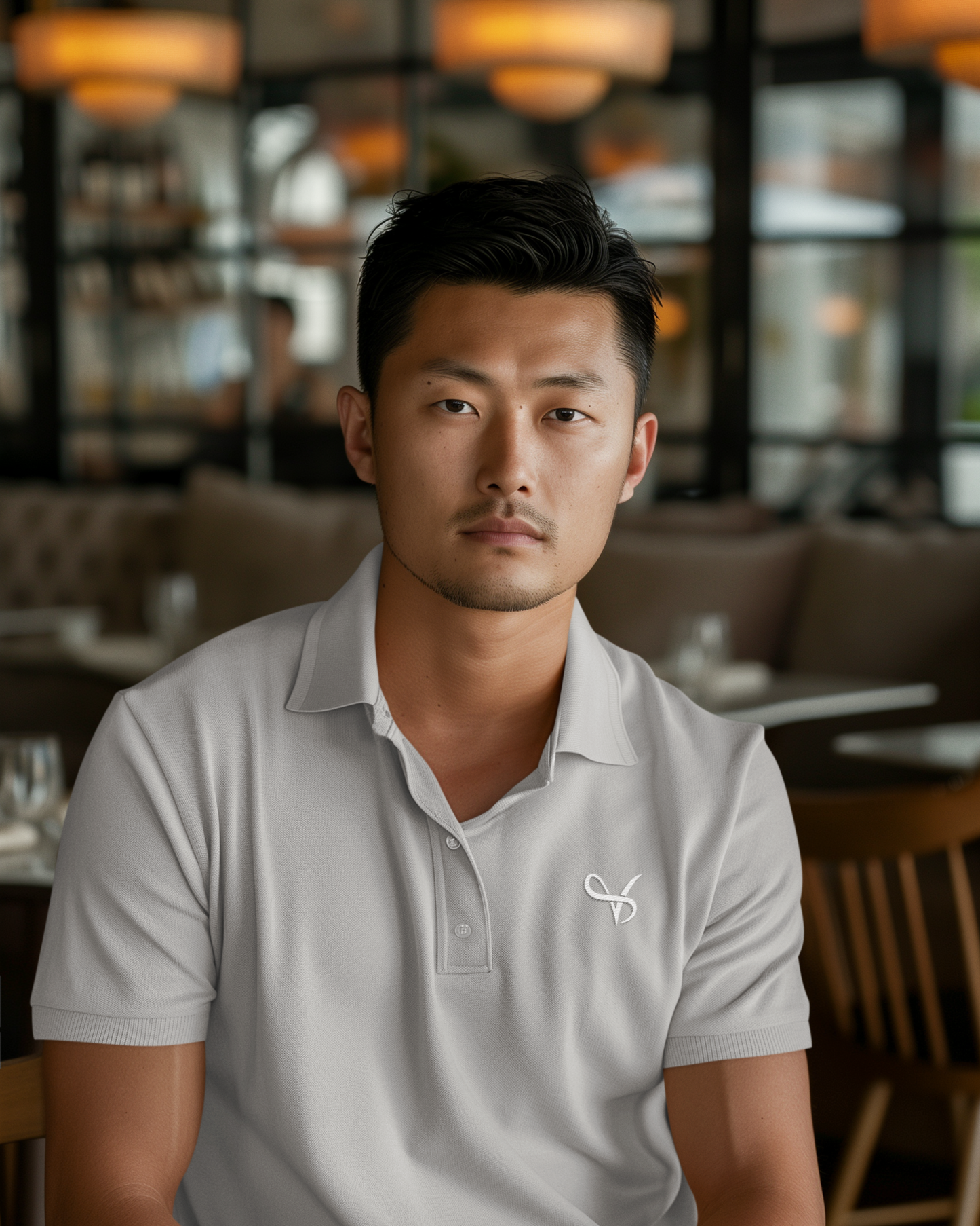 Vibeify Prestige Polo Luxe Edition | Gray | Soft 100% combed cotton regular fit |