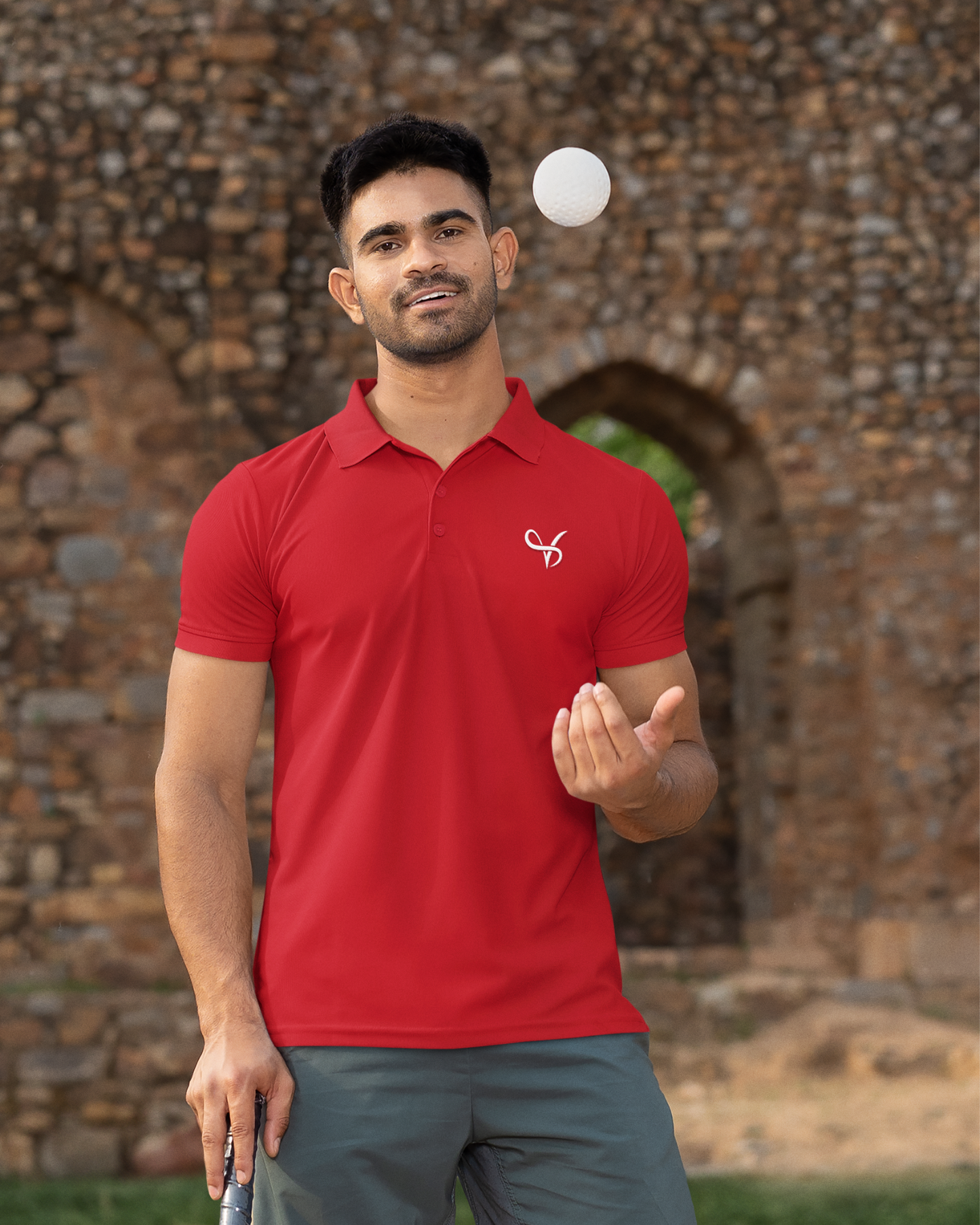 Vibeify Prestige Polo Luxe Edition | Red | Soft 100% combed cotton regular fit