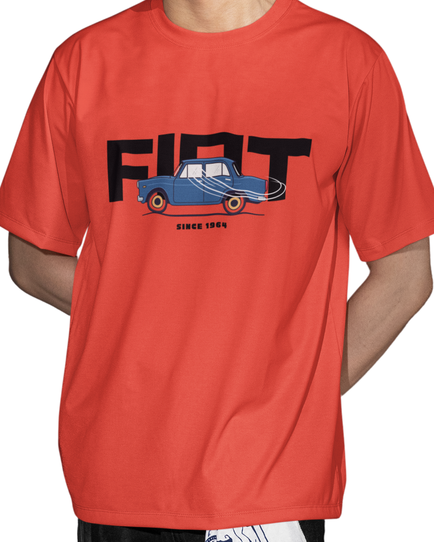 Vintage Fiat Premier Padmini  - Vibeify® Oversized Unisex T-shirt