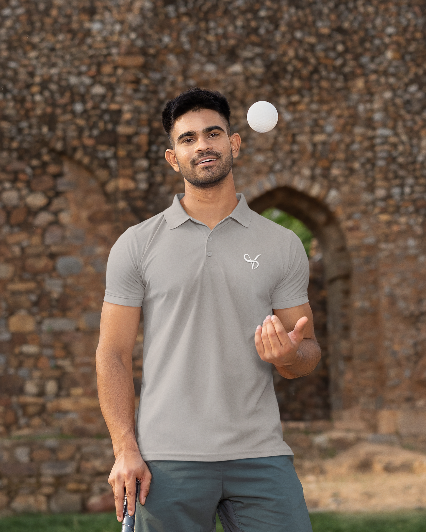 Vibeify Prestige Polo Luxe Edition | Gray | Soft 100% combed cotton regular fit |