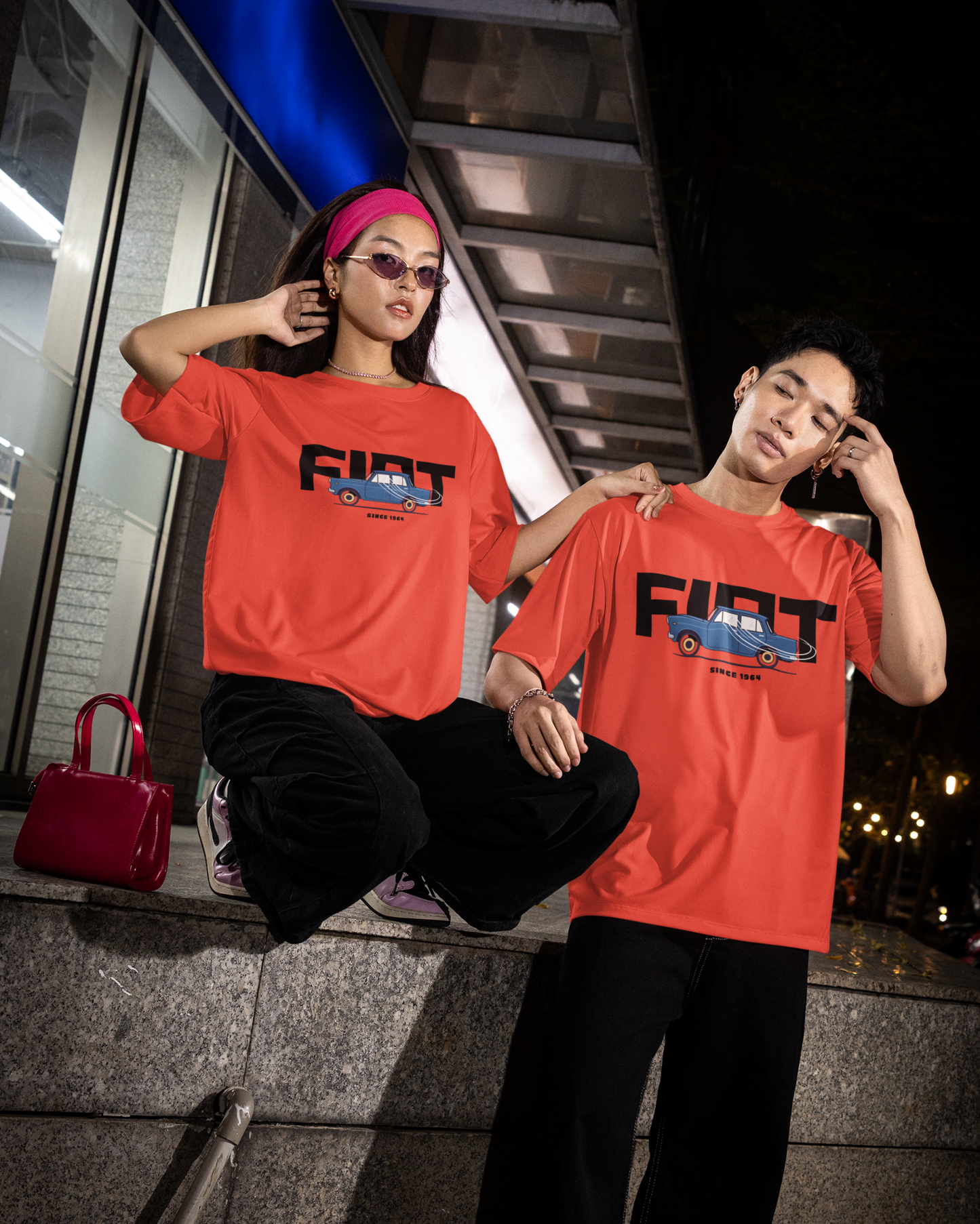 Vintage Fiat Premier Padmini  - Vibeify® Oversized Unisex T-shirt