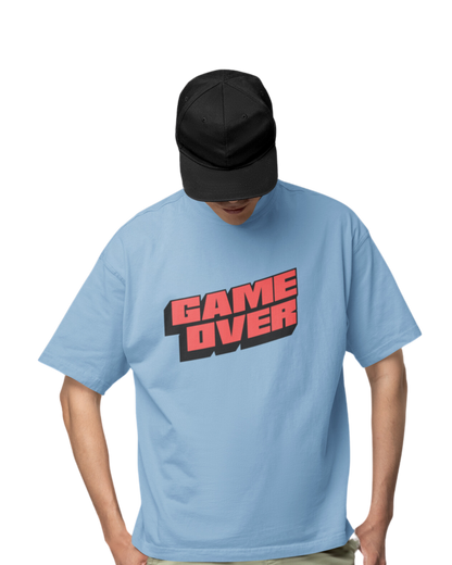 Game Over | Vibeify Premium Unisex Oversized T-Shirt