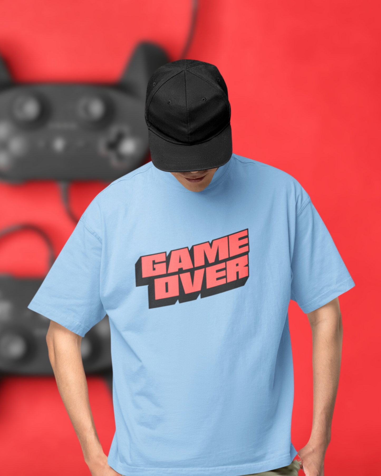 Game Over | Vibeify Premium Unisex Oversized T-Shirt