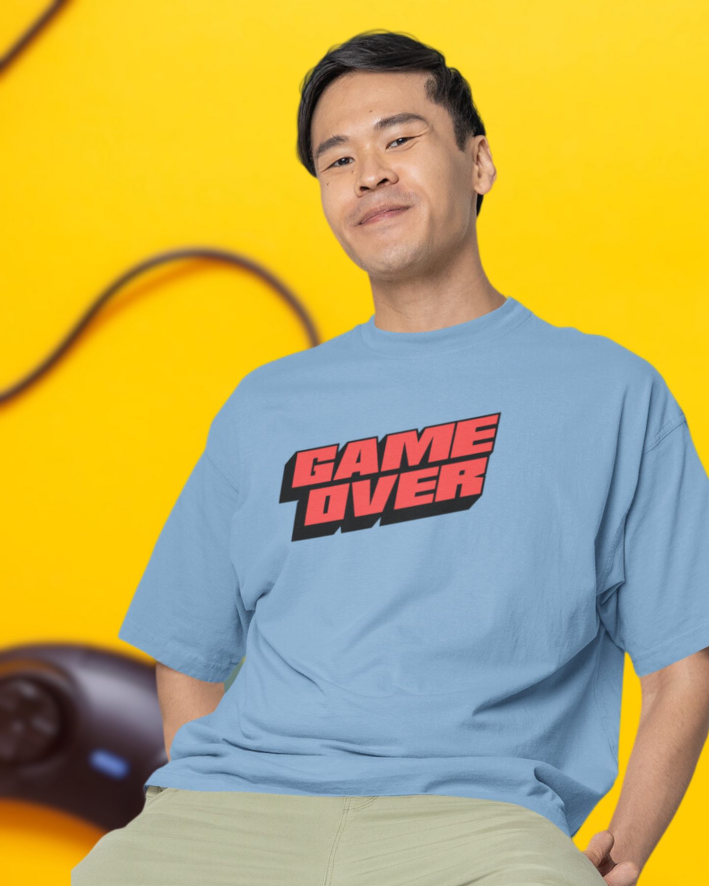 Game Over | Vibeify Premium Unisex Oversized T-Shirt