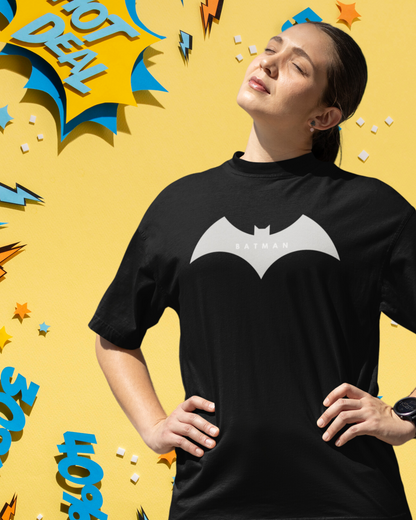Batman & Joker | Vibeify Unisex Oversized T-Shirt - Soft 100% Cotton Relaxed Fit Tee