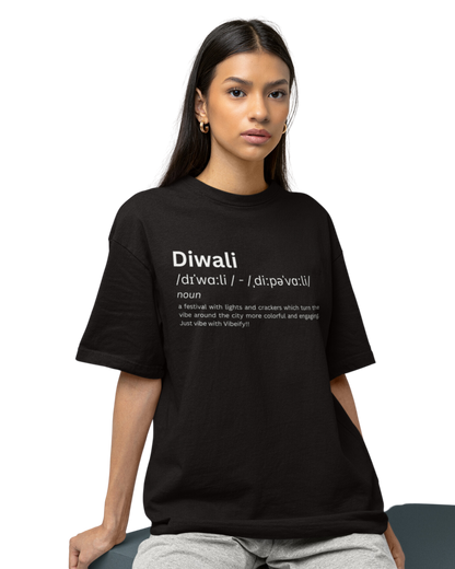 Diwali Oversized Unisex T-shirt | Premium Cotton and Design