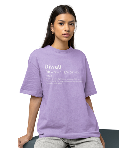 Diwali Oversized Unisex T-shirt | Premium Cotton and Design