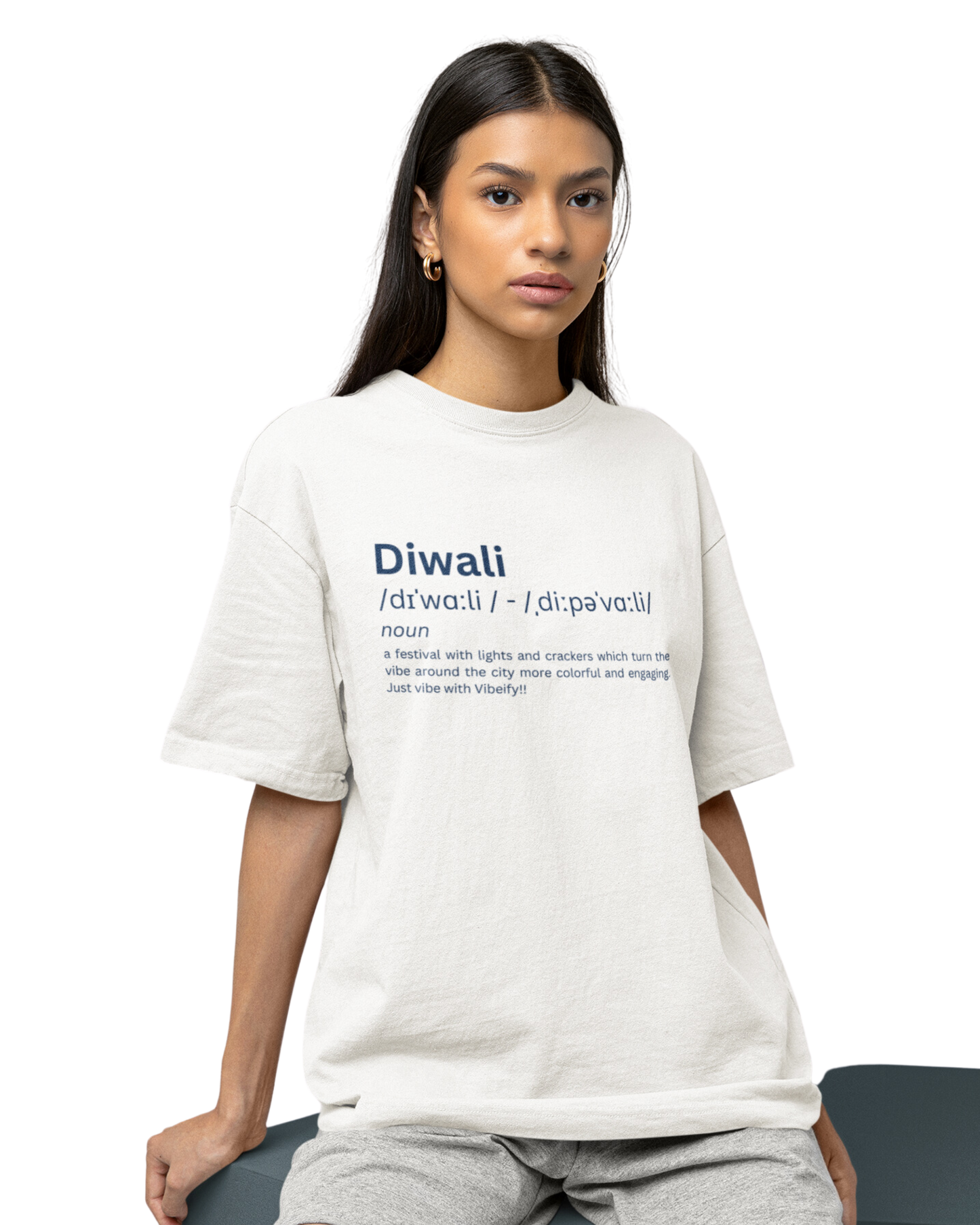 Diwali Oversized Unisex T-shirt | Premium Cotton and Design