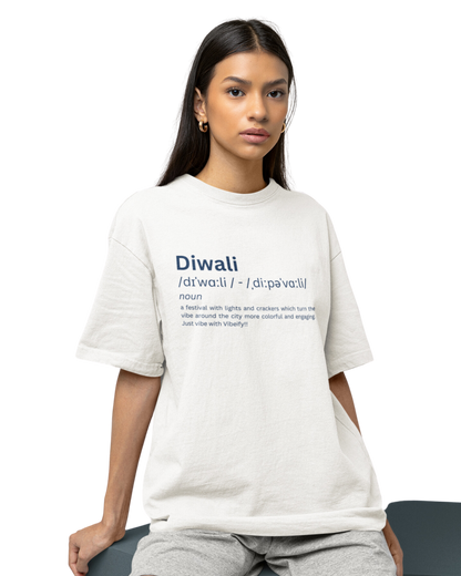 Diwali Oversized Unisex T-shirt | Premium Cotton and Design