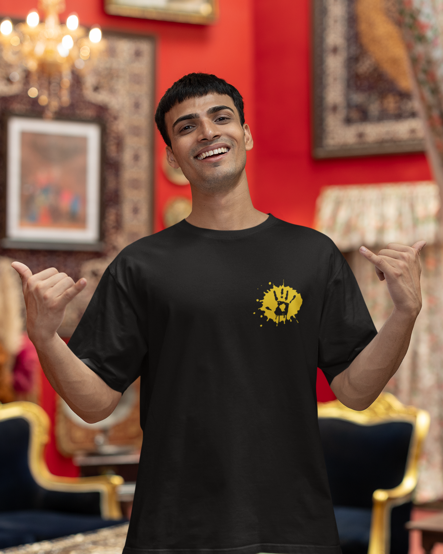Happy Hormones | Vibeify Unisex Oversized T-Shirt - Soft 100% Cotton Relaxed Fit Tee