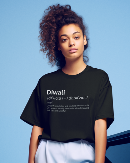 Diwali Oversized Unisex T-shirt | Premium Cotton and Design
