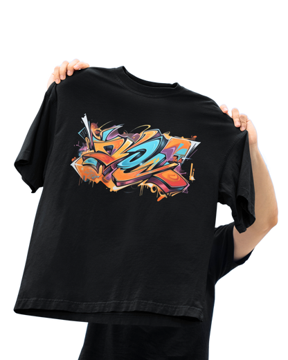 Premium Graffiti Oversized T-Shirt – Urban Vibe Edition